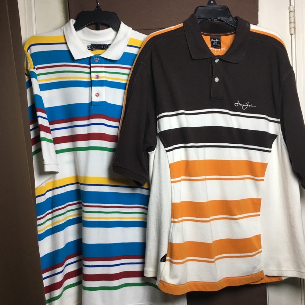 COOGI & SEAN JOHN Lot Of 2 Short Sleeve Polos